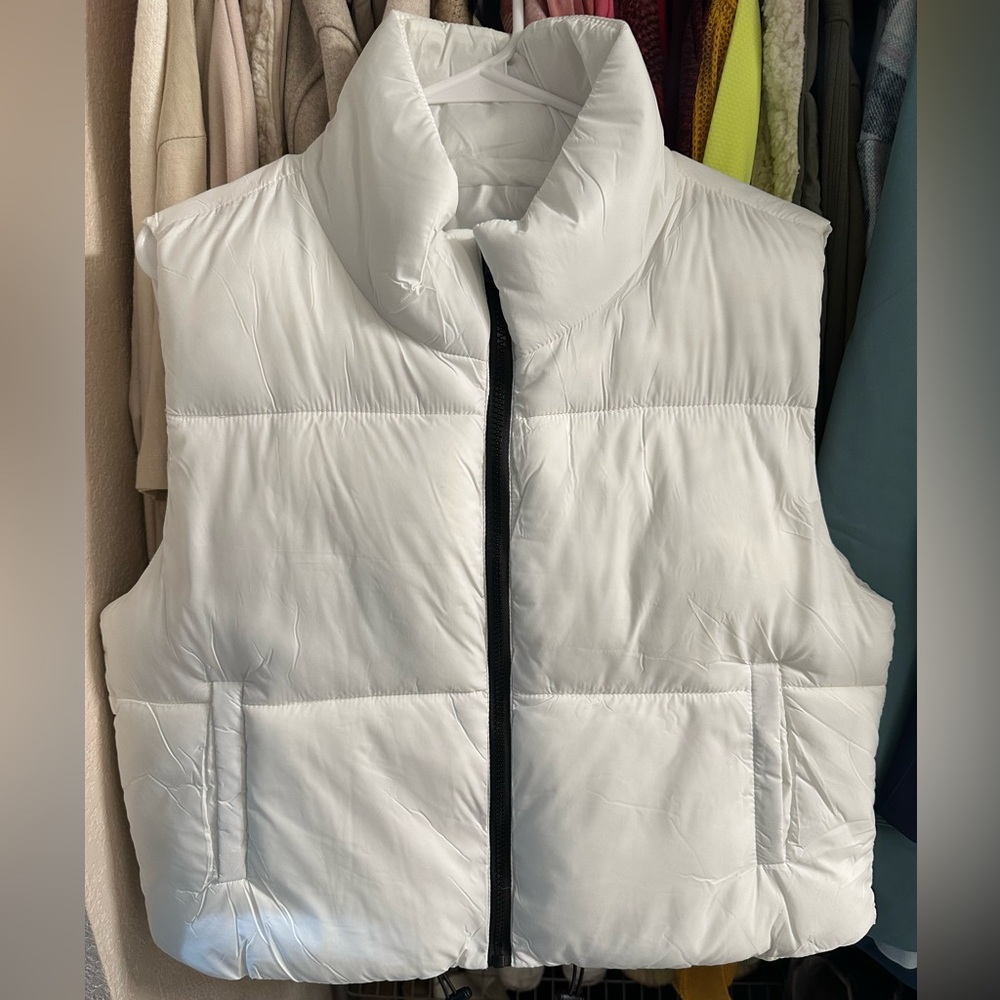 White Puffer Vest